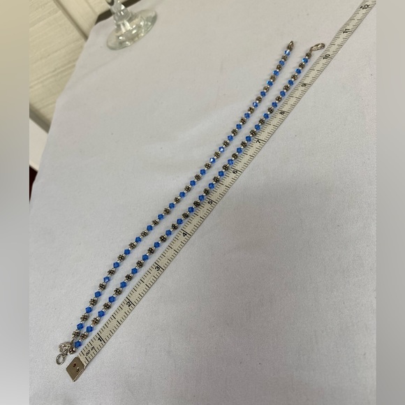 Two sparkly crystal bead anklets - Picture 2 of 3